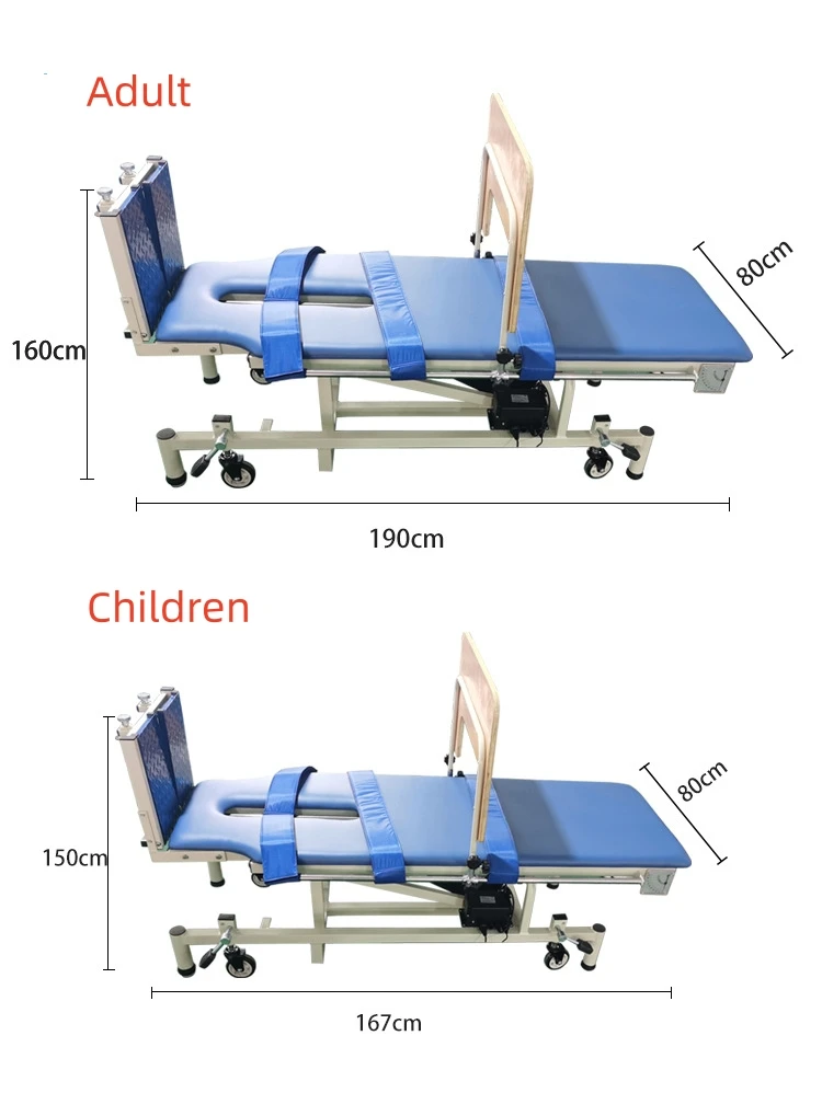 medical supplies Multifunctional Electric Physiotherapy Standing Training Bed Upright Tilt Rehabilitation Equipment Medical Bed