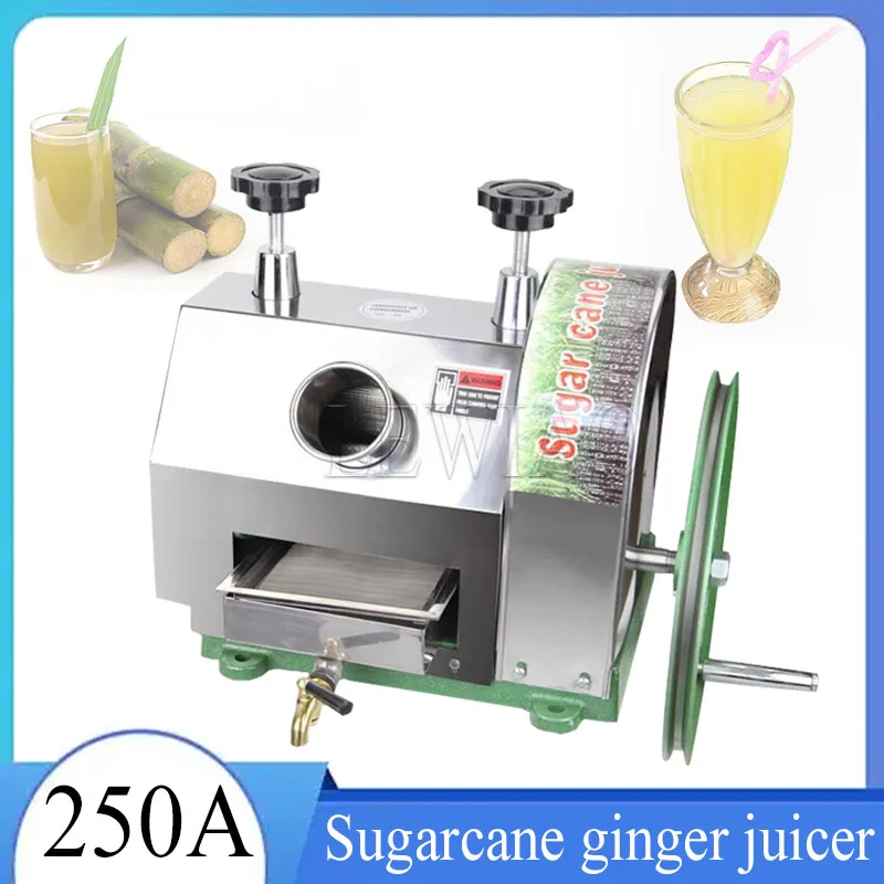 Desktop Hand Stainless Steel Cane-juice Squeezer/Small Sugarcane Squeezing Machine Manual Sugar Cane Extractor