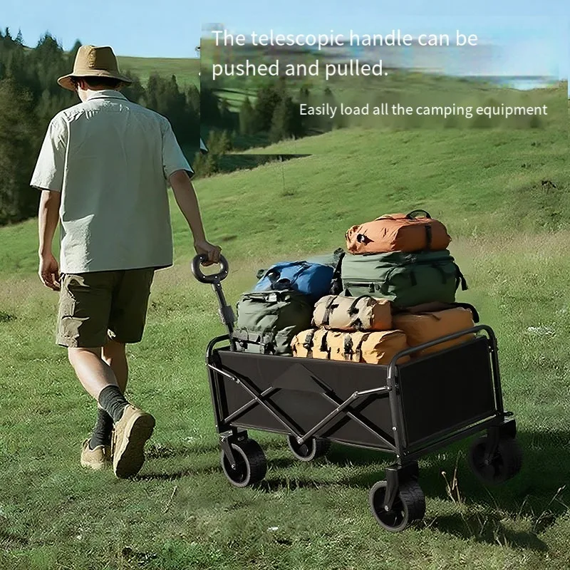 

Folding camper, outdoor foldable push, oversized camper, picnic cart, camping stall trolley