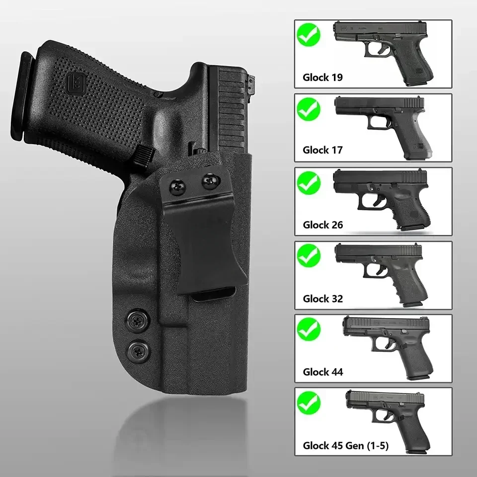 

Новинка, кобура Kydex для Taurus G2c S & W Glock 17/22/31/43 Sig P365 Colt 1911 CZ, кобура для пистолета IWB 9 мм, кобура для скрытого ношения