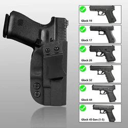 New Kydex Holster For Taurus G2c S&W Glock 17/22/31/43 Sig P365 Colt 1911 CZ Gun Holster IWB 9MM Pistol Holster Hidden Carry