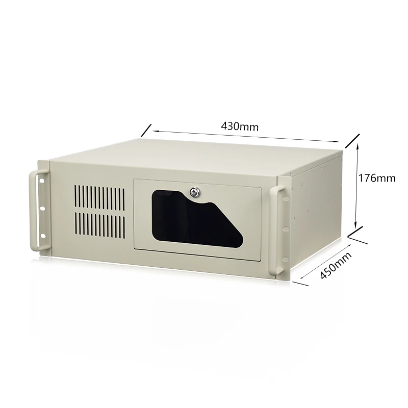 4U rack type ATX with lock optical drive position depth 450 surveillance video power supply industrial control chassis