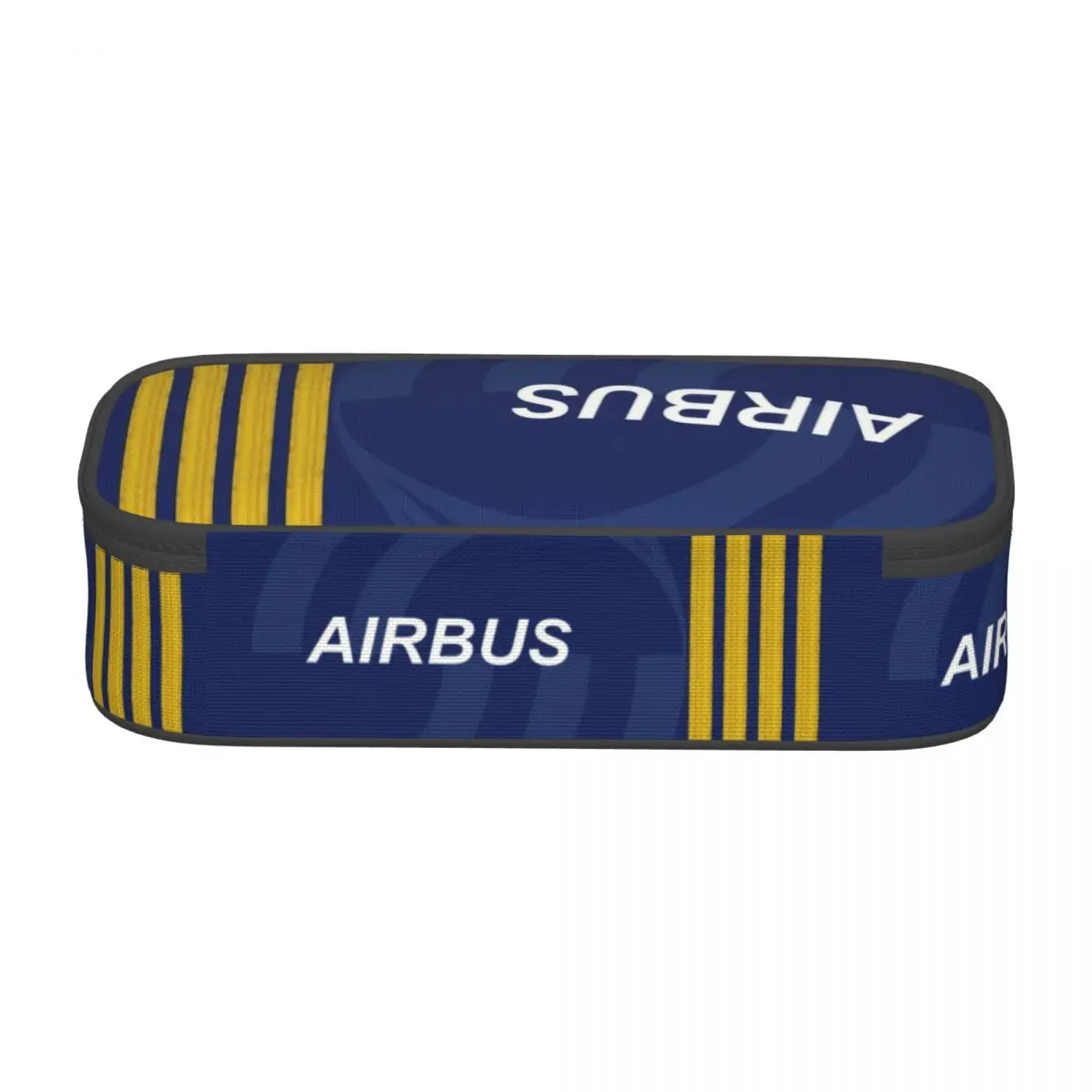 Imagem -04 - Estojos de Lápis Personalizados Bonitos Airbus Pilot para Meninas e Meninos Avião de Aviação Caixa de Bolsa de Caneta de Grande Capacidade