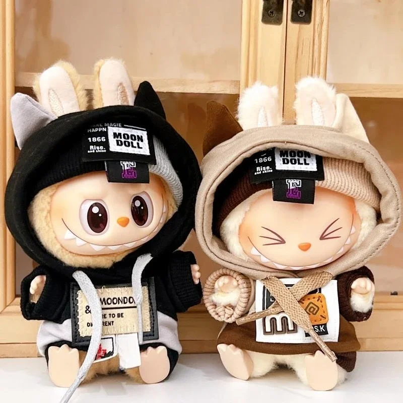 

Для labubu v1/v2/v3, детская одежда, крутой свитер, кукла, можно носить, аксессуары для лабу, милые украшения, маленькая одежда