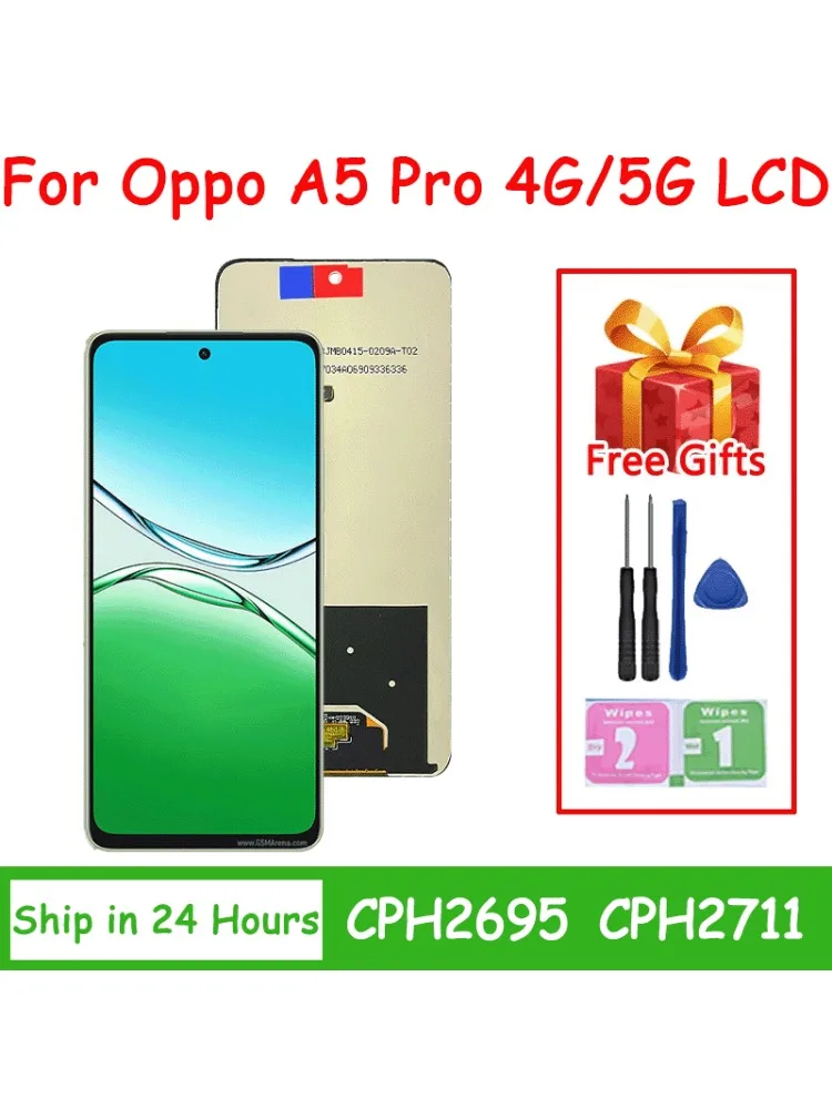6.67'' AAA+ Wyświetlacz LCD z ekranem dotykowym do Oppo A5 Pro 4G CPH2711, Digitizer do OPPO A5 Pro 5G CPH2695, Zamiennik LCD — zdjęcie produktu 7