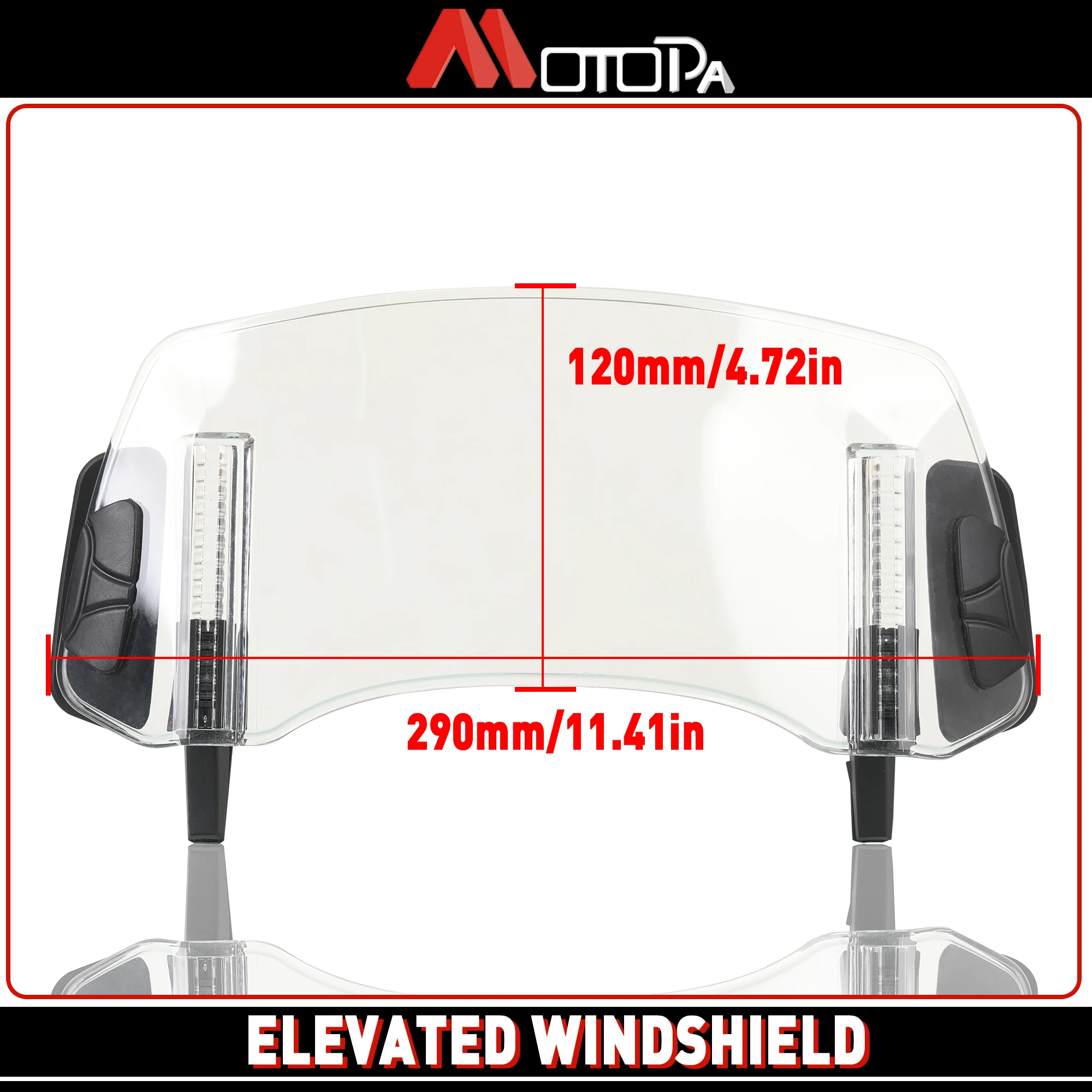 FOR longjia XDV250si XDV300i Adjustable Windscreen Windshield Extension Spoiler Wind Deflector Brand new with rearview mirror