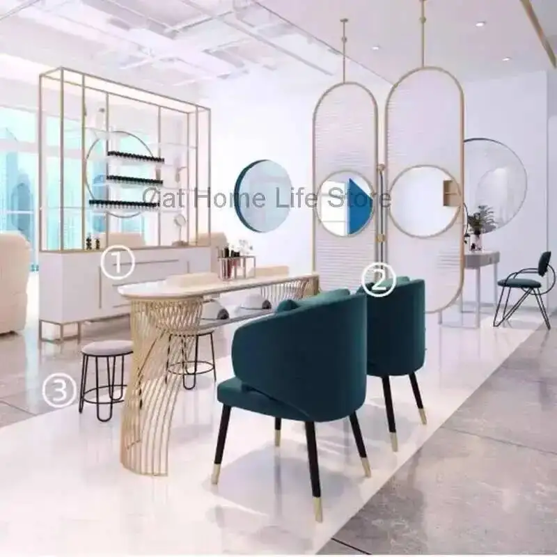 

Tables Nail Aesthetic Simplicity Professional Manicure Japanese Designer Led Lamp Nails Chair Supplies Manicure Tafel Furniture