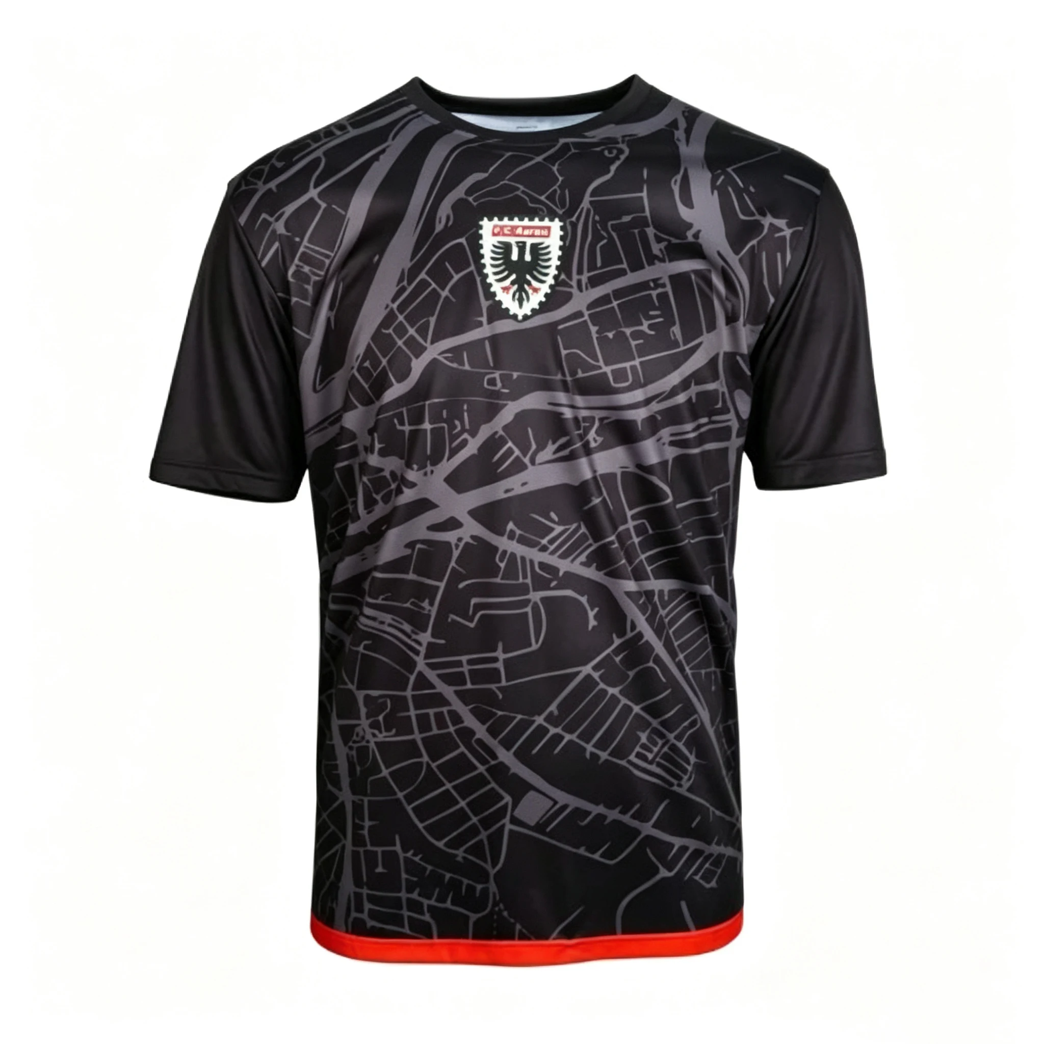 2026  Aarau 3D Printed Football Jersey Men's Summer Quick Drying Breathe Short Sleeved T-shirt Family Matching Clothing
