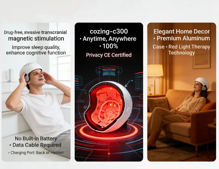 

Лазерный шлем COZING C300 против алопеции, 6750 мВт, 90 лазерных диодов 650 нм, регулируемая частота для различных типов выпадения волос