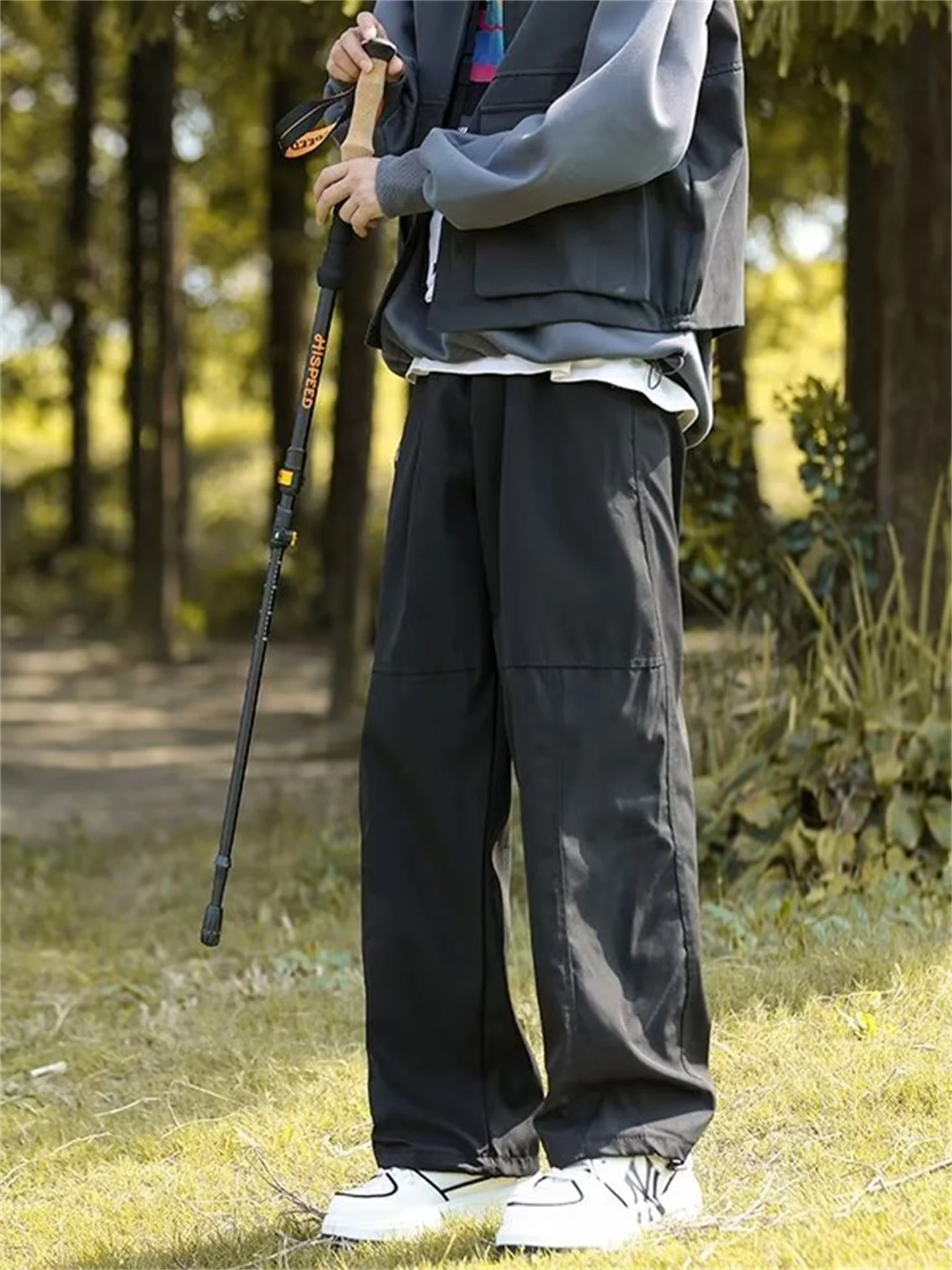 

Outdoor Paratrooper Workwear Pants Men's Trendy Loose Straight Cord Dstring American Sle Climbing Trousers Casual Pants