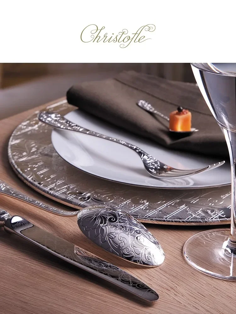 Garden, silver-plated knife, fork and spoon, western tableware set