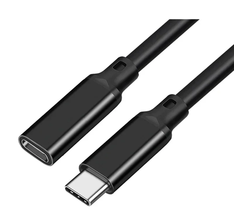 USB 3.1 Extension USB C PD100W 10Gbps 4K 60Hz Male to Female Type C Extender Fast Charging Video Date Cable Cord for MacBook Pro