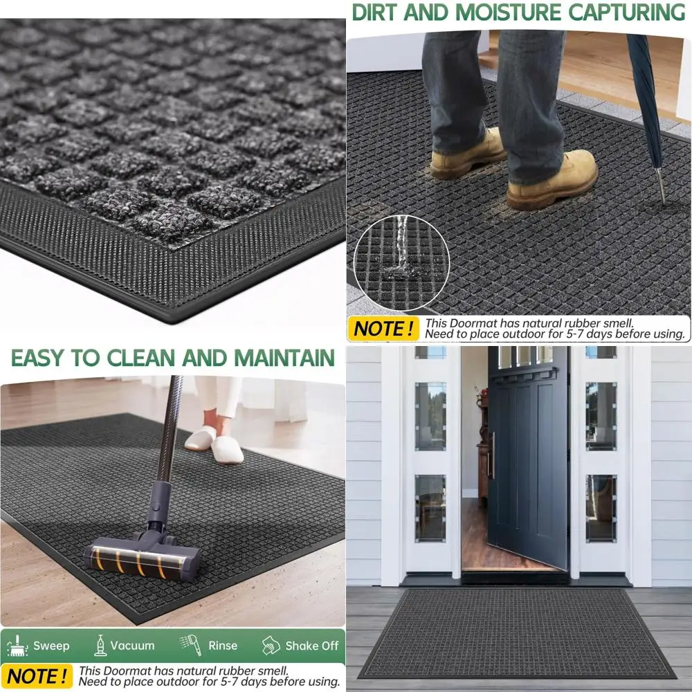

Durable 5-Foot by 3-Foot Door Mat for Outdoor and Indoor Use, Suitable for All Seasons