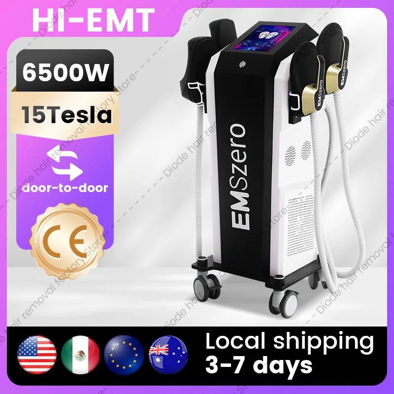 15 Tesla EMS Machine 6500W Hi-emt Muscle Stimulator Body Slimming Emszero Technology Sculpting Salon R-F NOVA Abdomen