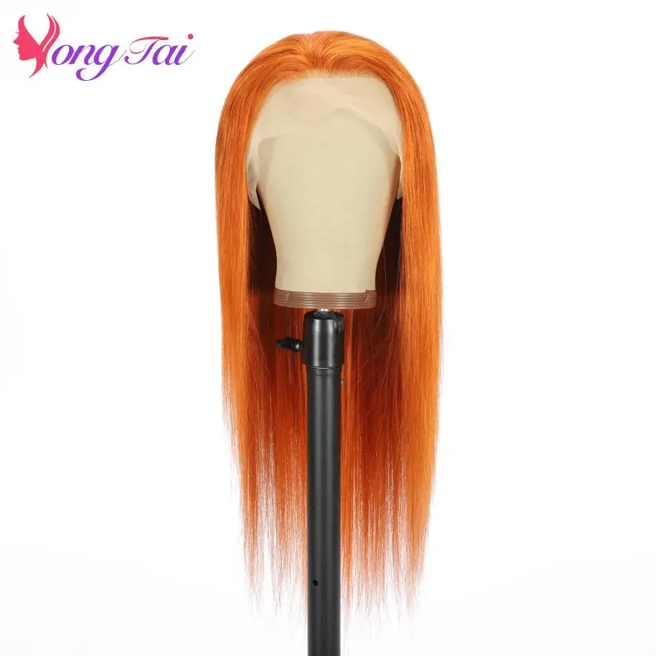 Brazilian Straight Human Hair Lace Front Wigs For Women Pre Plucked Light Color 350# All For 1 Real And Free Shipping From China