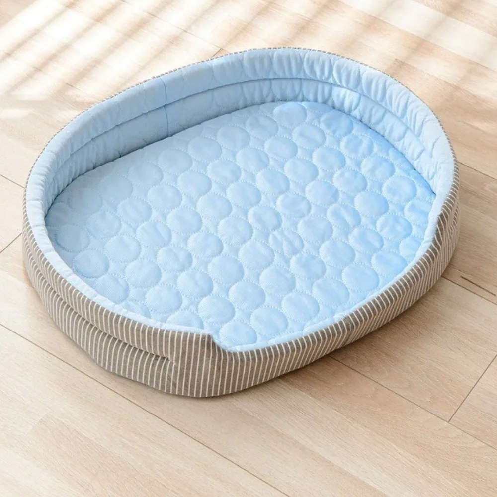 cama-para-animais-de-estimacao-respiravel-e-refrescante-ninho-antiderrapante-super-grande-para-gatos-tapete-confortavel-oval-com-almofada-de-gelo-para-caes-e-gatos