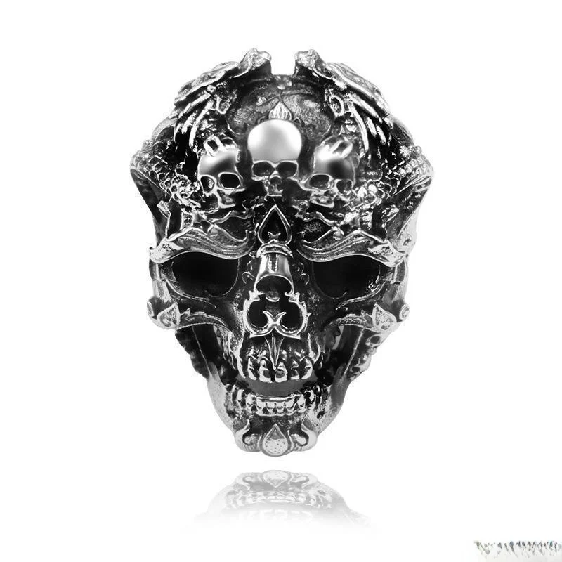 

Sli Skeleton Themed Rings for Men And Women Dominant loween New Faion Jewelry Accories Vintage Sle