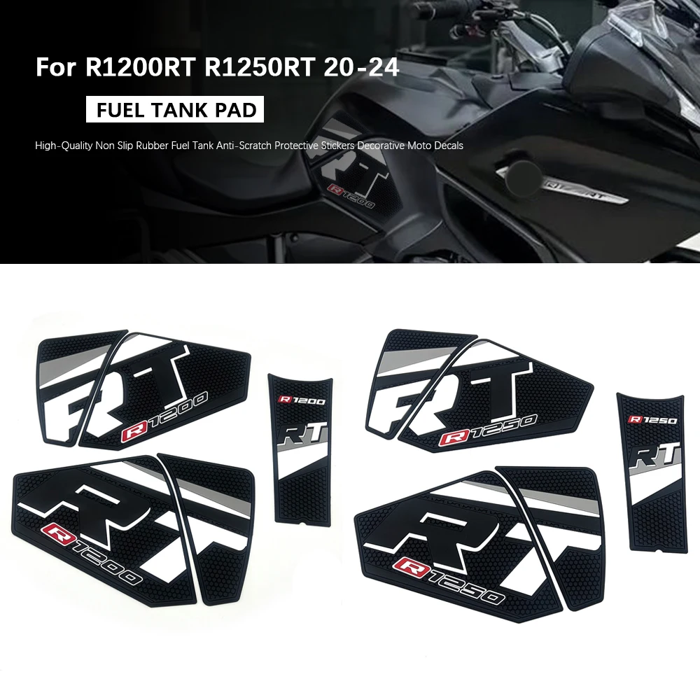 

Motorcycle For R1250RT R1200RT Non Slip Rubber Fuel Tank Anti Scratch Protective Stickers Decorative Decals R 1250 RT 2020-2024