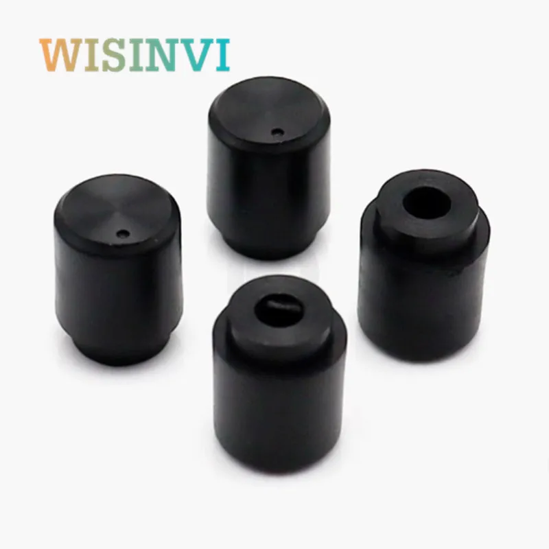 10PCS 10x13 มม.ลูกบิดพลาสติกหมวกครึ่งเพลา Potentiometer Encoder KNOB เครื่องมืออิเล็กทรอนิกส์สวิทช์หมวก D รูปด้านใน 3.5 มม.