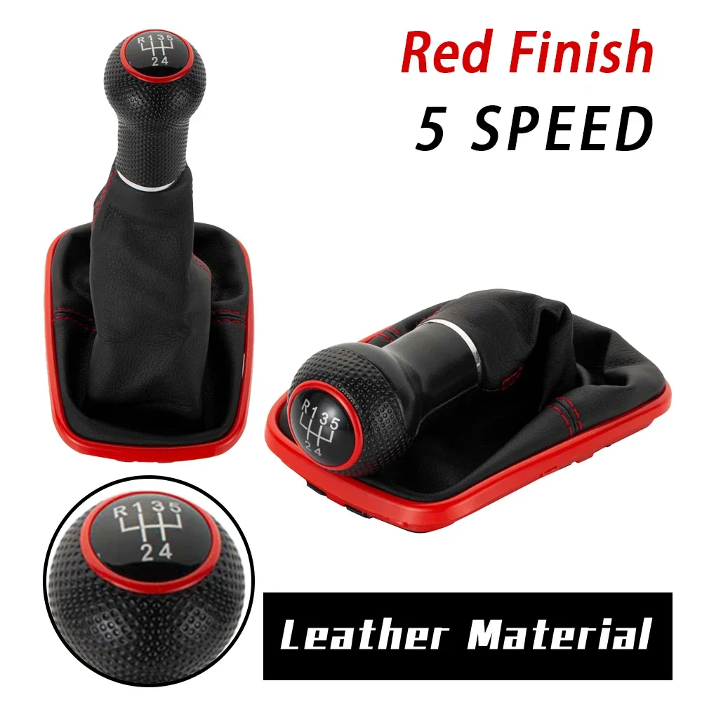 5/6 Speed Gear Shift Knob For Volkswagen VW MK4 Golf 4 IV GTI R32 1999-2005 Jetta Bora 1999-2004 Blue Frame Gaitor Boot view 3