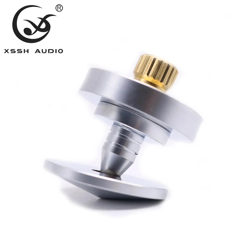 Shock Absorber Stand YIVO XSSH Audio HiFi Accessories OEM ODM Speaker Brass Plated Silver Magnetic Spikes Isolation Feet 37x35mm