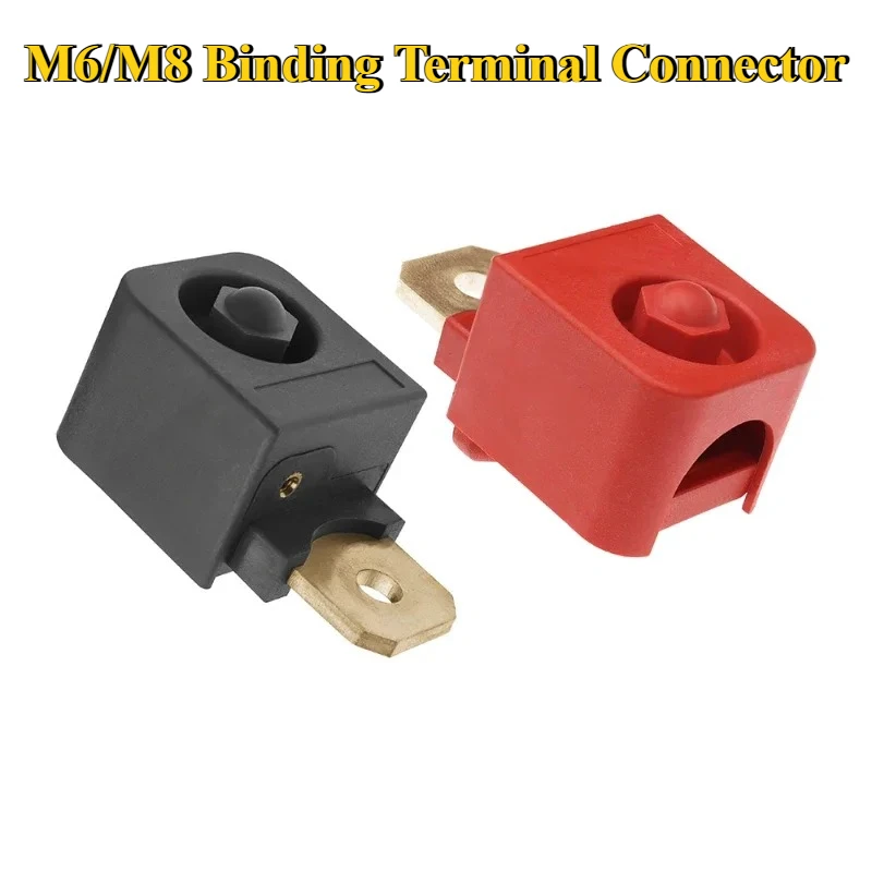 

1/3/5Pcs/lot M6 M8 Binding Posts Terminal Connector Copper 300A Energy Storage Binding Post Inverter Terminal Power Tools