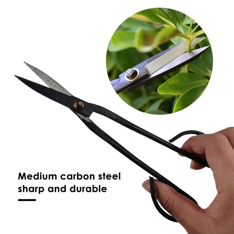 Beginner Bonsai Tool Long Handle Scissors Gardening Plant Branch Shears 20cm Garden Pruning Tools Bonsai Scissors Drop Shipping