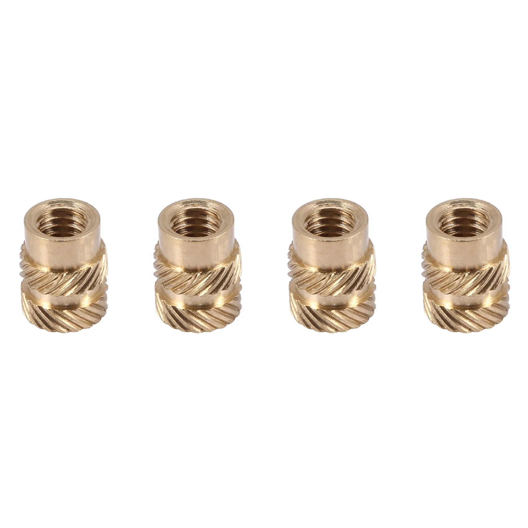 100Pcs M3 Thread Knurled Brass Threaded Heat Set Heat Resistant Insert Embedment Nut for 3D Printer