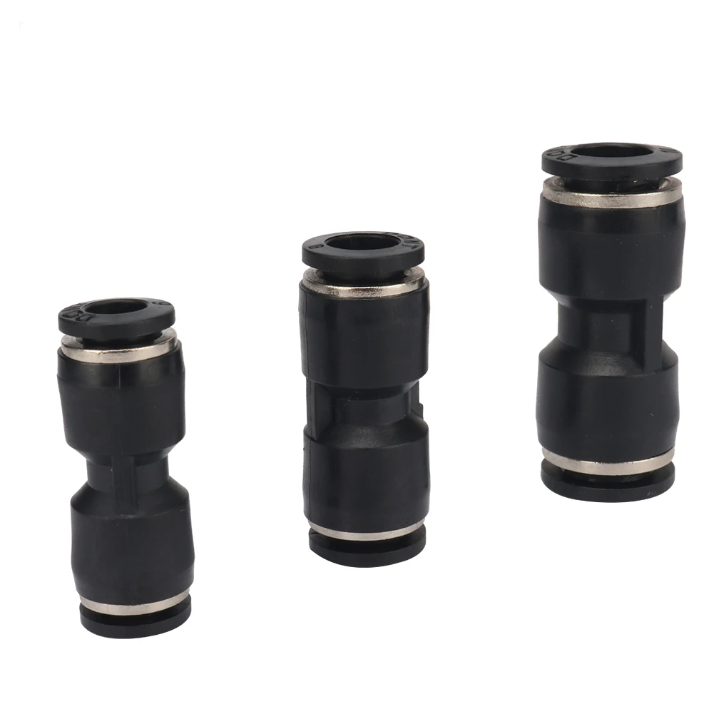 

6mm 8mm 10mm Out Diameter Pneumatic Fitting Hose Connector Tube Plastic Joint Compressor Push-in Quick Connector Pipe Interface