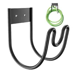 Metal Hose Pipe Holder Garden Hose Hanger Wall Mount Wall Mounted Hose Holder Sturdy Hose Stand For Garden Hose Storage And