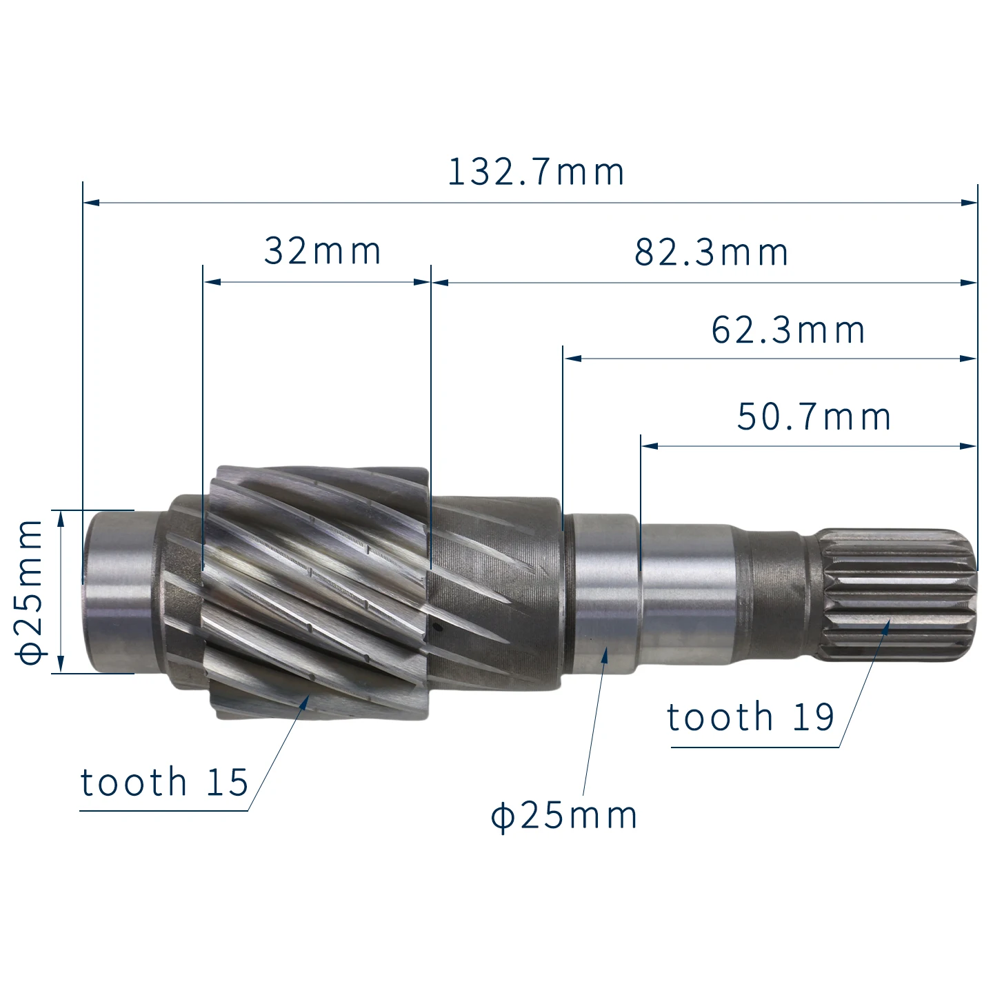 Golf Cart Rear Axle Motor Connecting Shaft for China Marshell Golf Cart