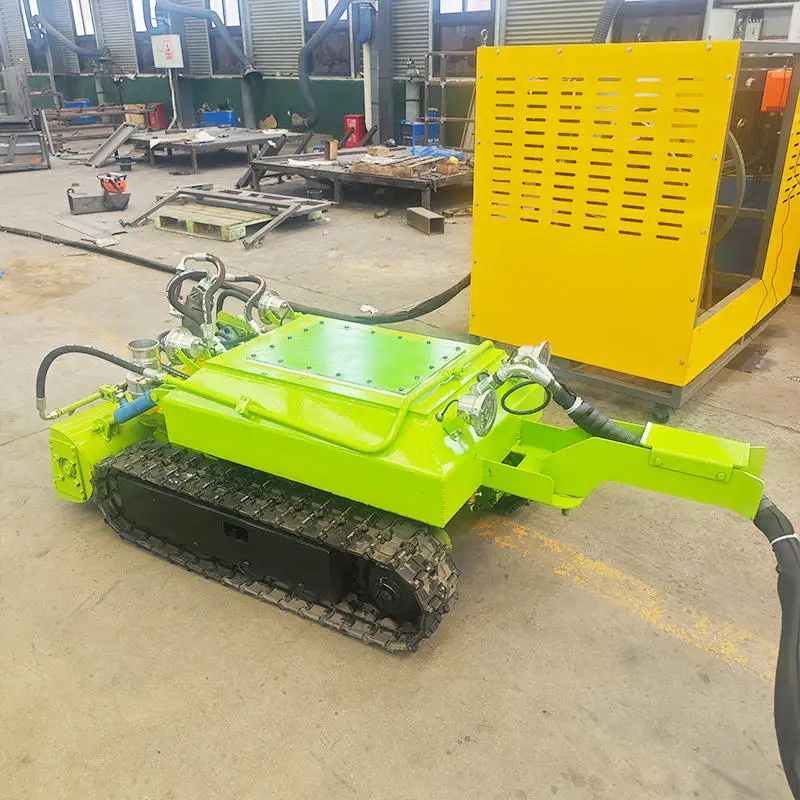 Chinese Amphibious Submersible Pond Sludge Removal Dredging Robot Engine Gearbox 22KW/33KW Power 100m/h Capacity Crawler Drive
