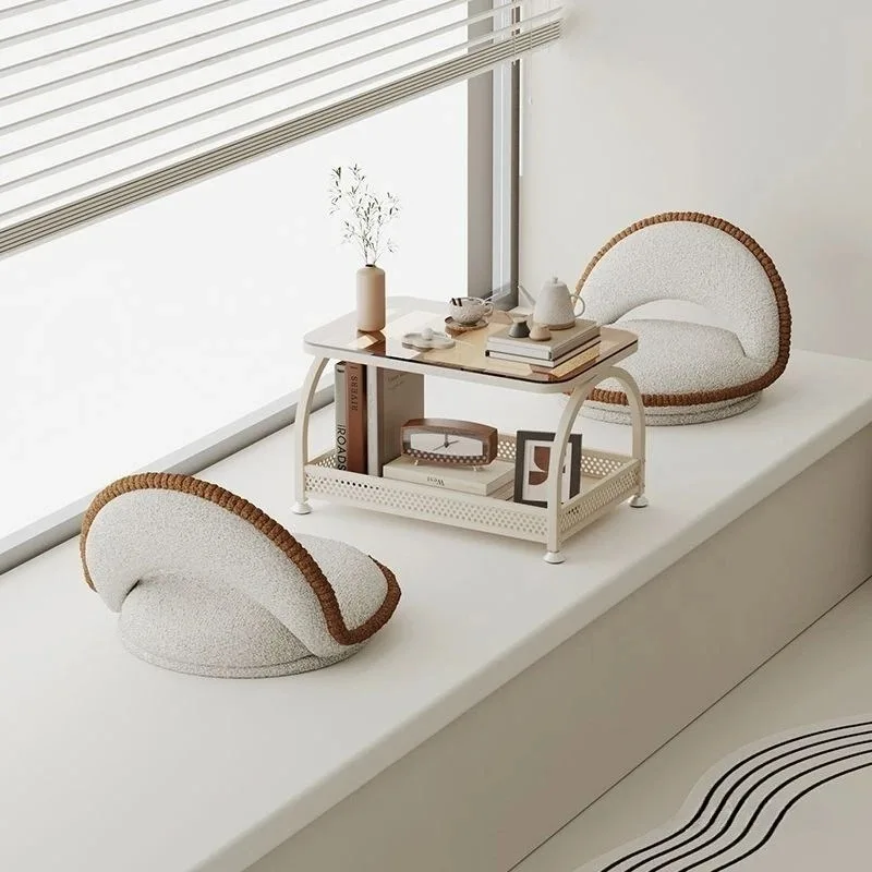 

European glass bay window table tatami square corner bedroom sitting low table