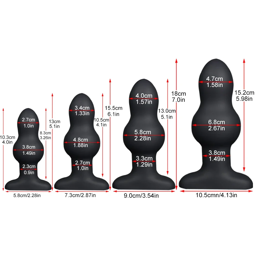 3.8-6.8 سنتيمتر ضخمة الشرج ألعاب جنسية للنساء الرجال الشرج قضبان اصطناعية السائل سيليكون بعقب المكونات الشرج توسع Bdsm مثلي الجنس تدليك البروستاتا #1