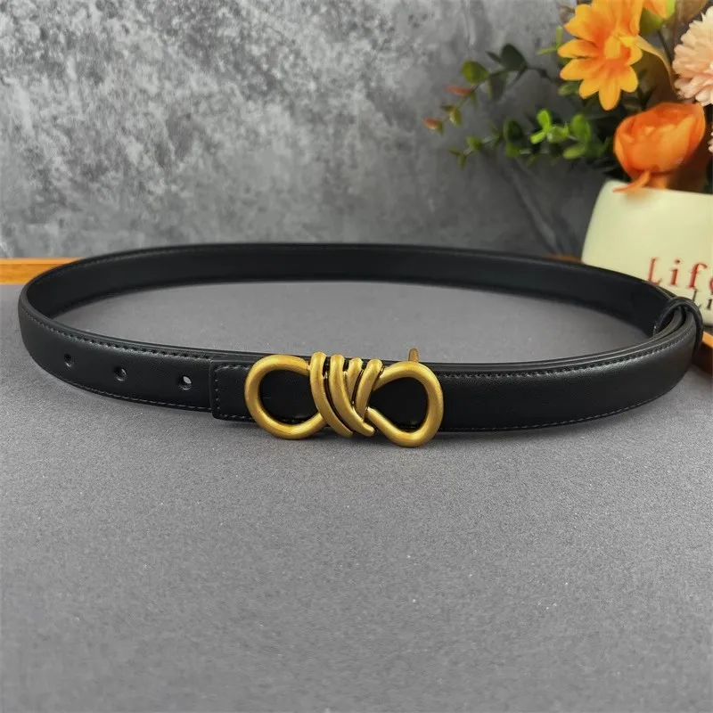 Women's Vintage Gold Buckle Genuine Leather Corset Female Cummerbund Coat Waistband Dress Decration Wide Belt  J1644