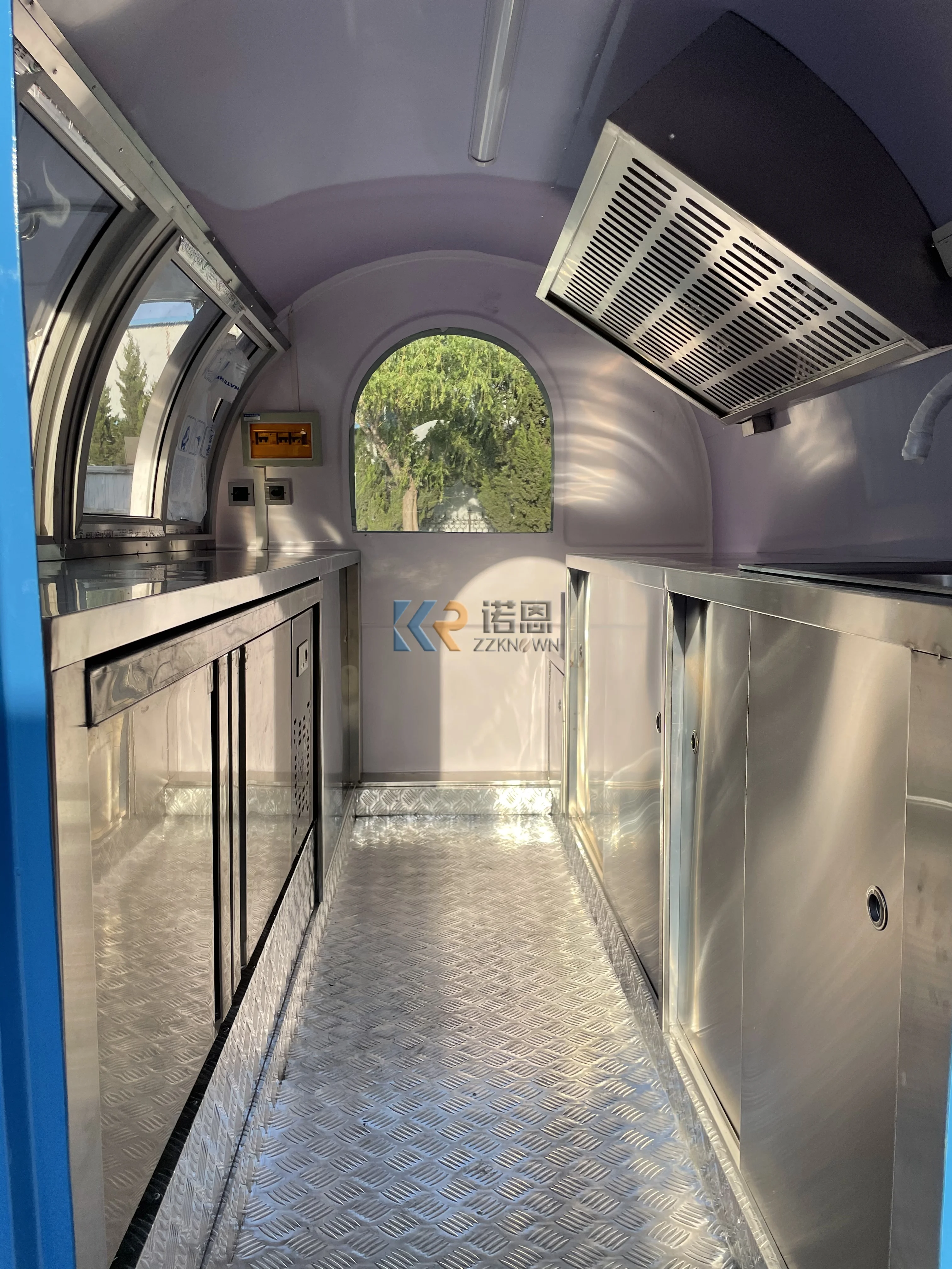 Concession Double Axis Mobile Food Trailers, Entièrement équipé, Fruit Matut, Glace, Friteuse, Chips, Hot Dogs, Kiosque, Van