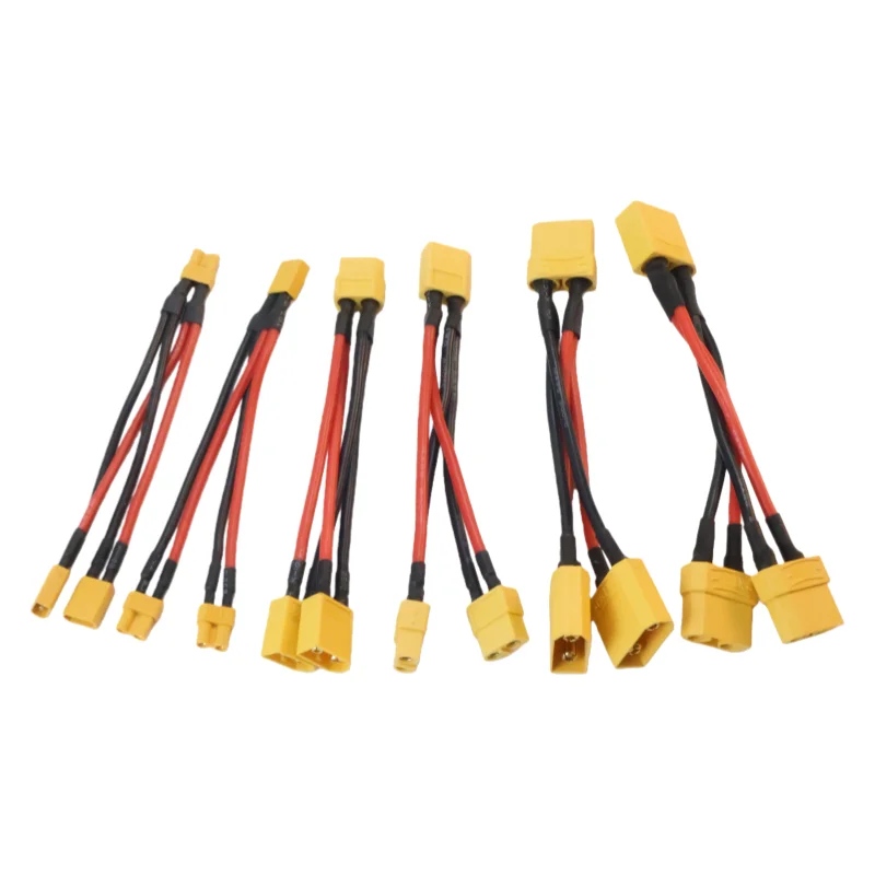 XT30 XT60 XT90 Paralleler Batterieanschluss Silikondraht Stecker/Buchse Dual Extension Y Splitter 100 mm für Batterieladegerät Motor – Detail 6