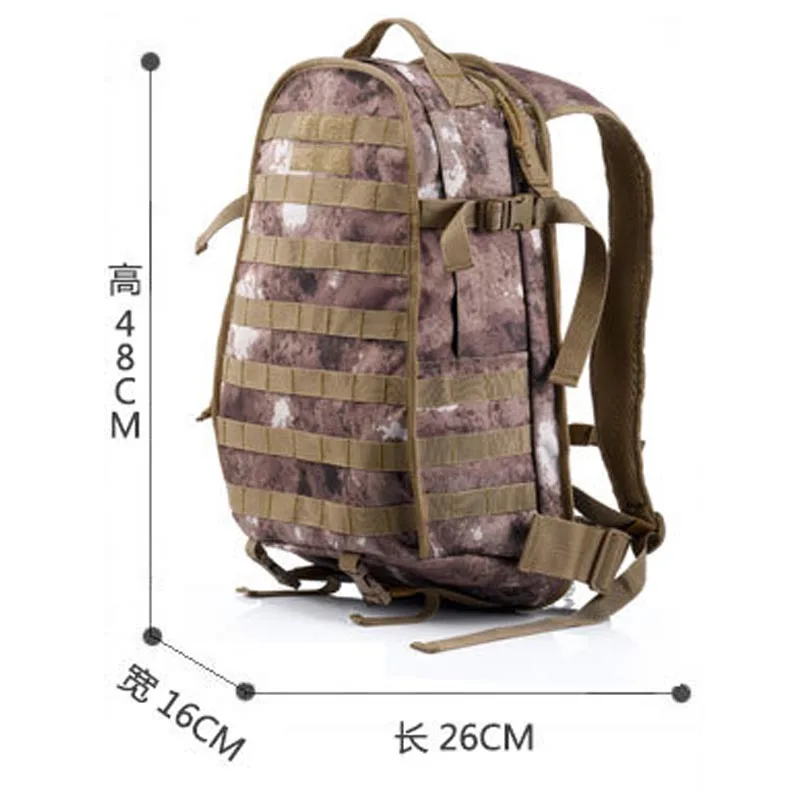 YAKEDA Tactical Military Backpack Men\'s Outdoor 600D Oxford 40L Waterproof Molle Sport Bag City Travel Camping Hunting Rucksack