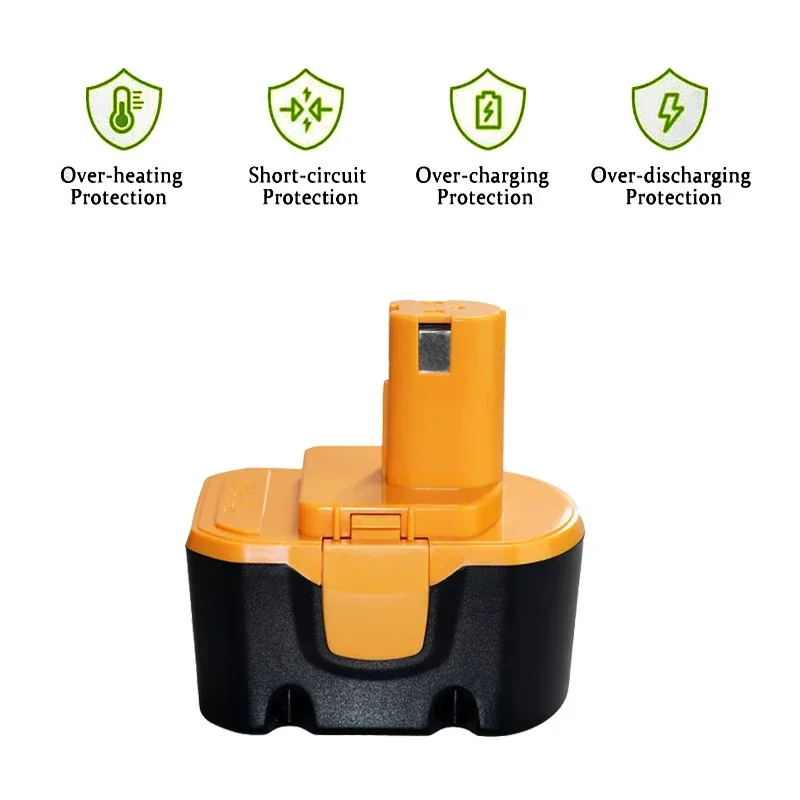 4800/6800/9800 мАч для Ryobi 14,4 В NI-MH аккумулятор SaftSafety Совместимость с R10521 RY6201 RY6202 130224010 130224011 130281002 1314702