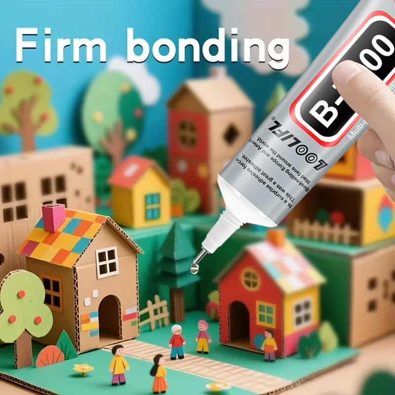 Colla B7000 trasparente con punta precisa, colla per unghie con strass, colla artigianale, super colla, colla per scarpe, colla per stoffa, colla per gioielli.