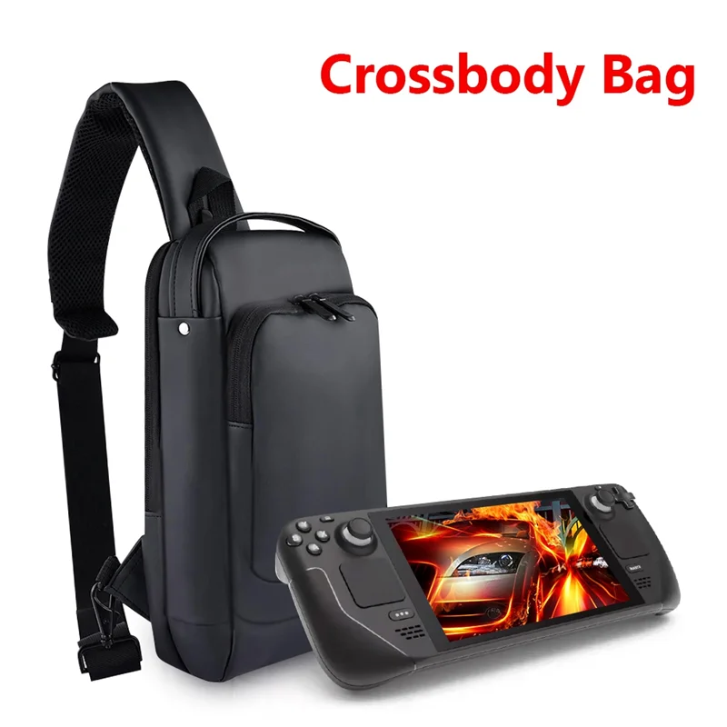 

1 Piece For Steam Deck Crossbody Bag Shoulder Carry Bag Adjustable Game Console Shoulder Bags Black