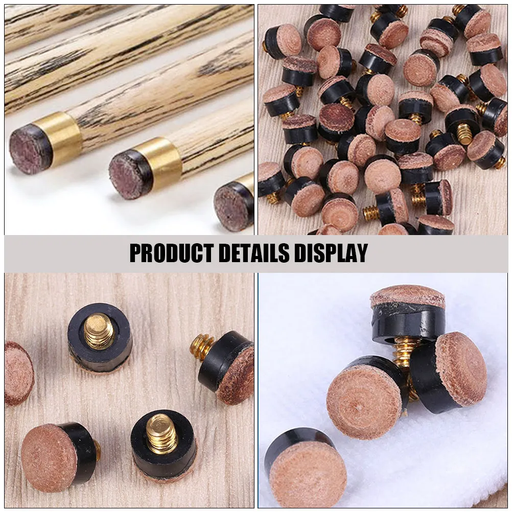 

Набор из 40 сменных наконечников для бильярдных киев: легкие, прочные, с улучшенным контролем и точностью, на винтовой креплении