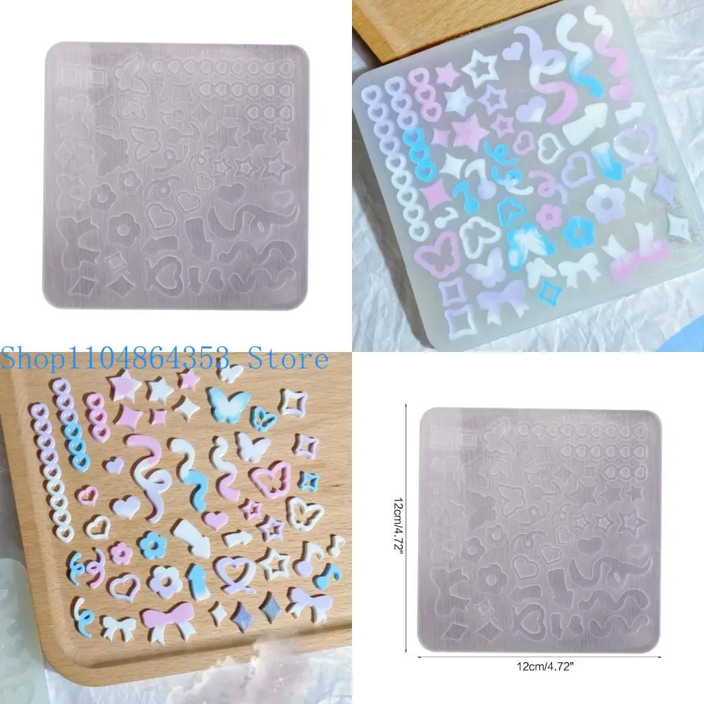 

652F Various Shapes Silicone Mold Resin Shaking Cup Mold for Pendant Jewelry Keychain Decoration Making Diy Crafts