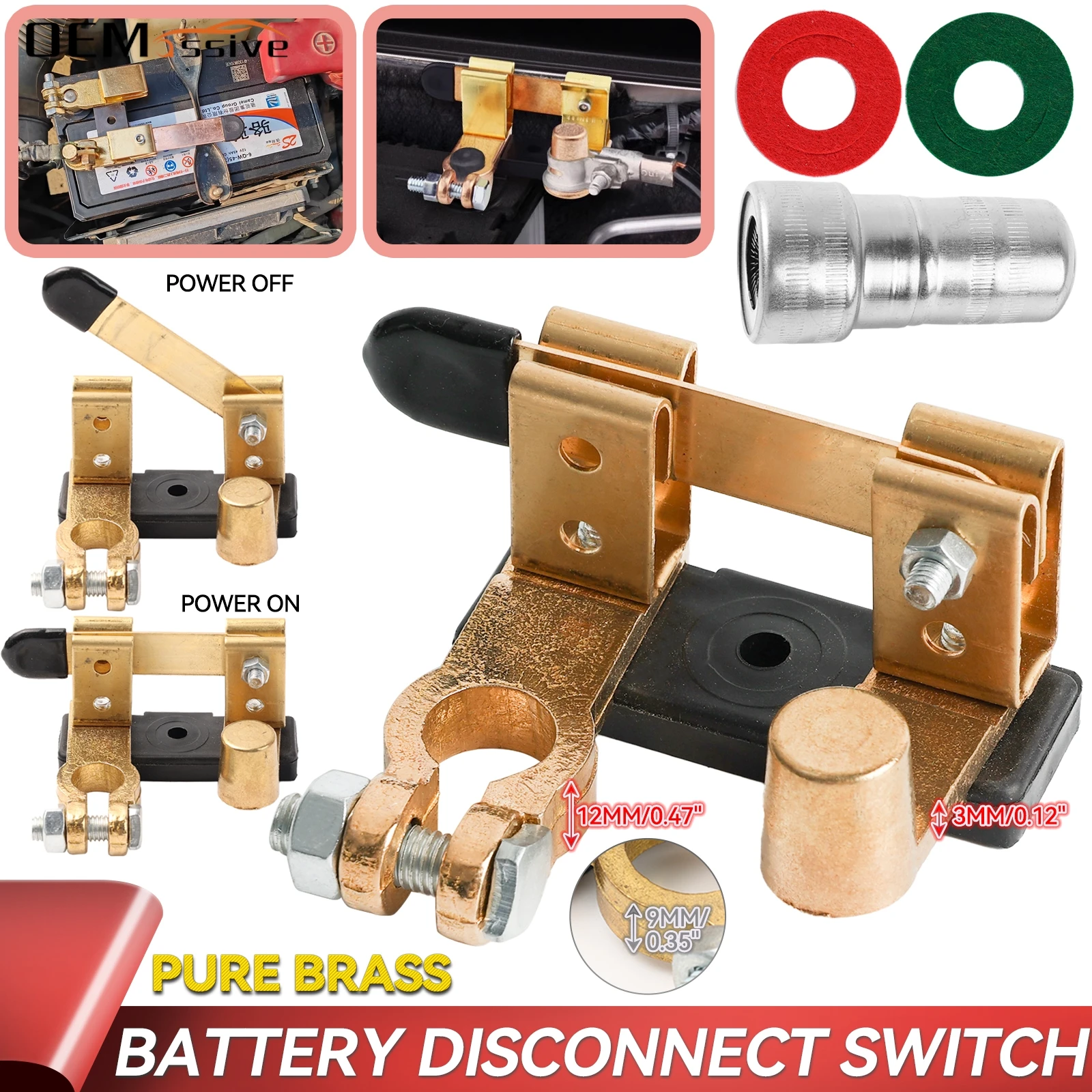 Главный выключатель ножа Top Post 12 В 24 В, разъединитель аккумулятора, изолятор, отключение питания для авто, лодки, грузовика, автомобиля, автофургона