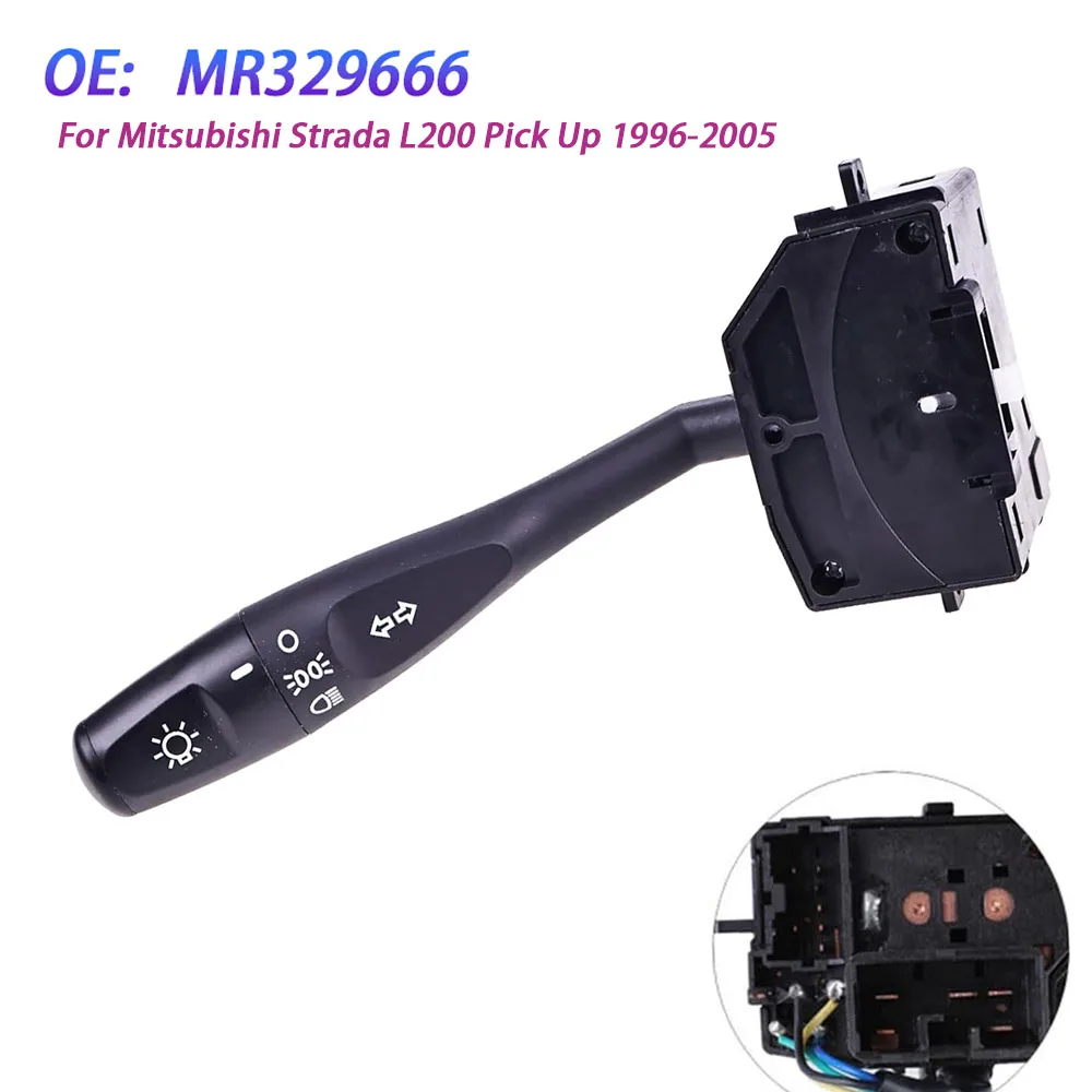Interruptor de faro de señal de giro de conducción derecha de coche para Mitsubishi Strada L200 Pick Up Mitsubishi Magnum 1996-2005 MR 329666