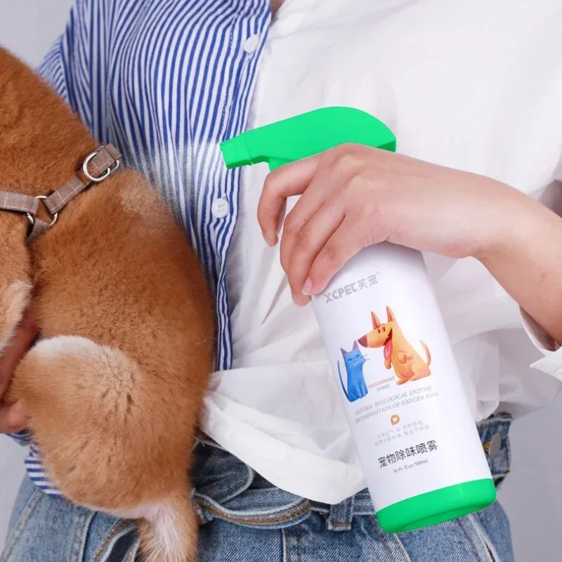 500ML Pet Deodorant Cleanse Fragrance Spray Antibacterial Effect Maternal Infant Availability Remove Urine Odor Pet Supplies 1PC