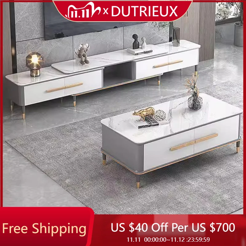 

Unique Trendy Tv Table Fireplace White Dressers Center Drawers Entertainment Tv Stands Nordic Muebles Chinese Style Furniture