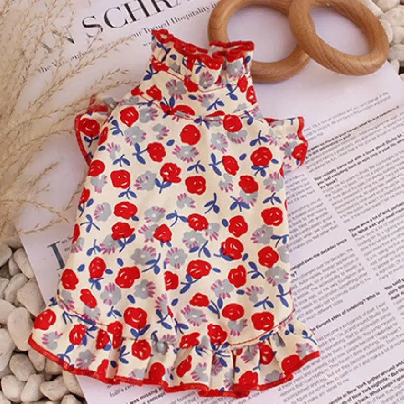 

Cute Girl Dog Clothes Dress Cat Puppy Pet Skirt Summer Small Dog Costumes Chihuahua Yorkshire Pomeranian maltese Poodle Clothing