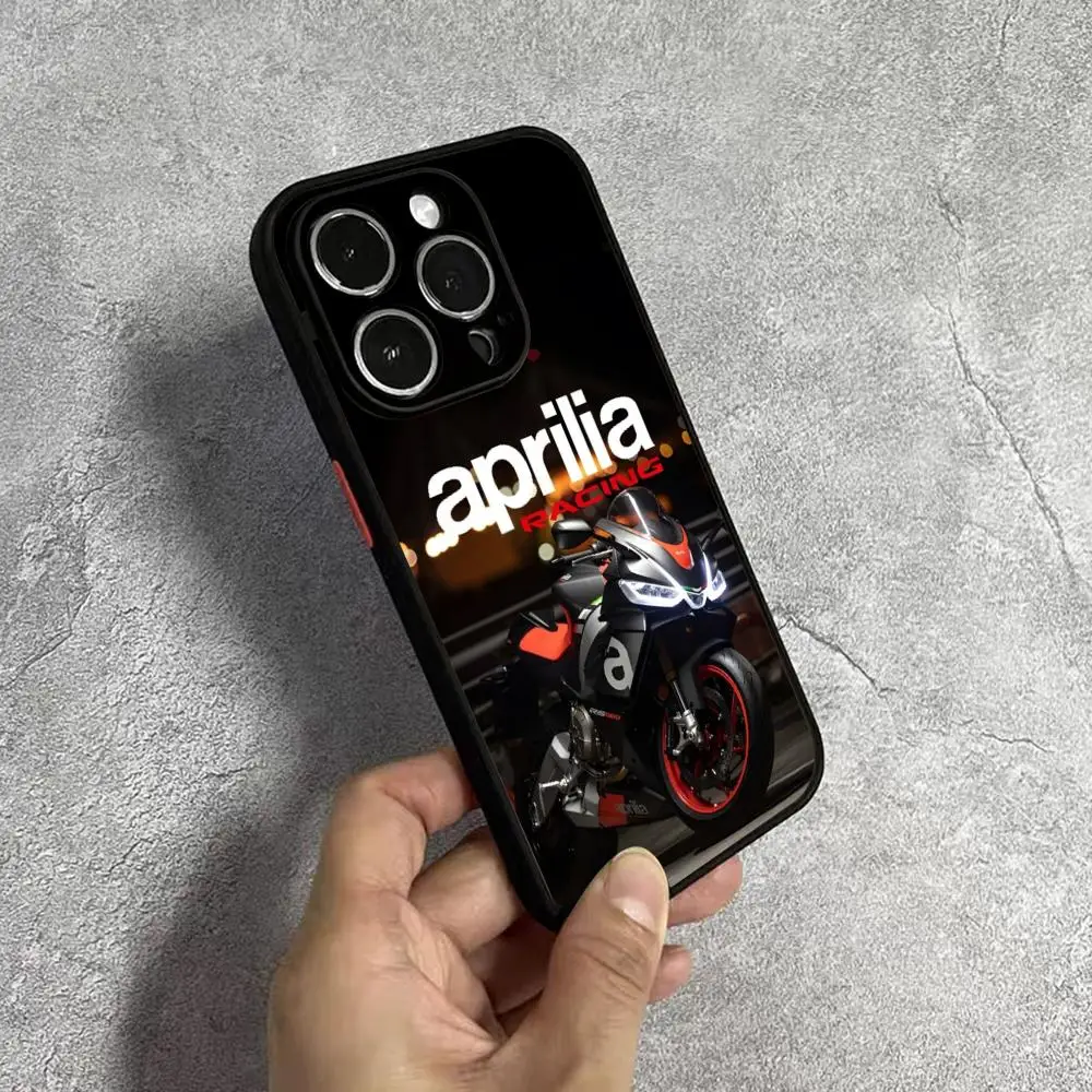 Aprilia Racing Italien Motorrad Handyhülle für IPhone 16 15 14 13 11 12 Pro Max Mini Xs X Xr 7 8
