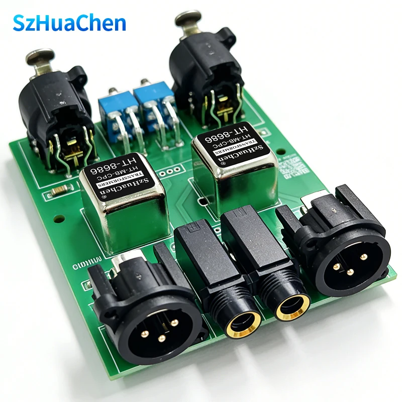 Home Theater Audio Hum Eliminator 3Pin XLR RCA Ground Loop Noise Isolator for Amplifier Speaker Subwoofer